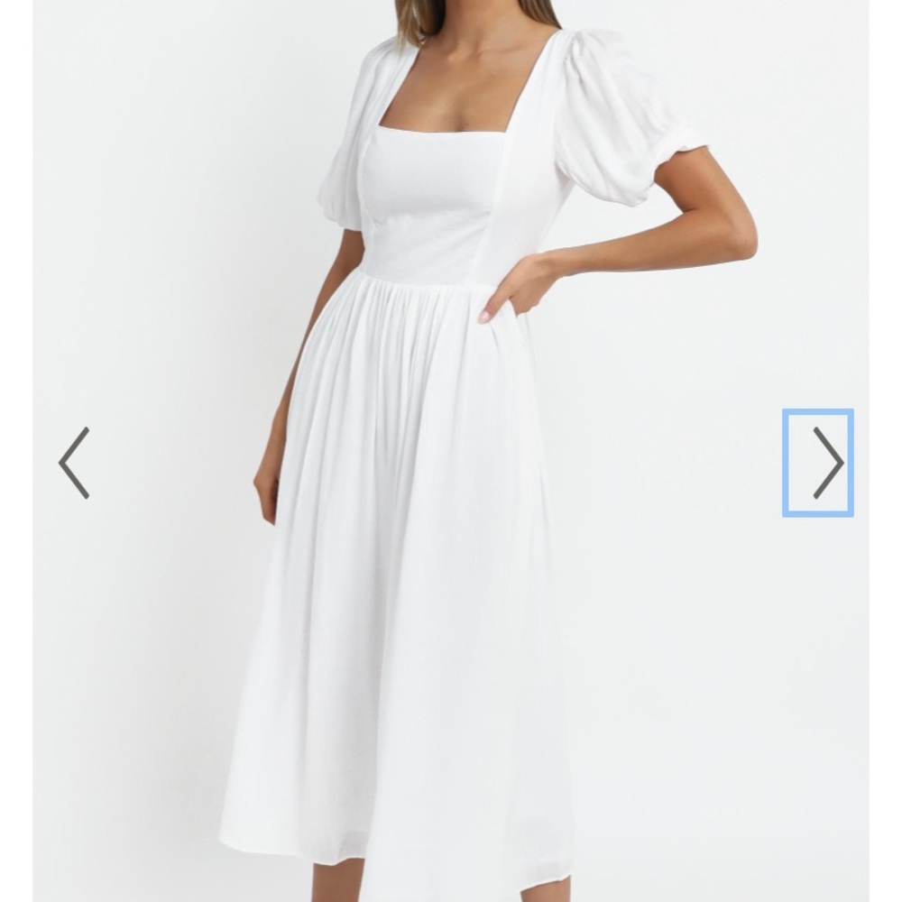White Midi Dress